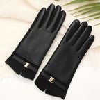 Half Half Suede Leather Gloves