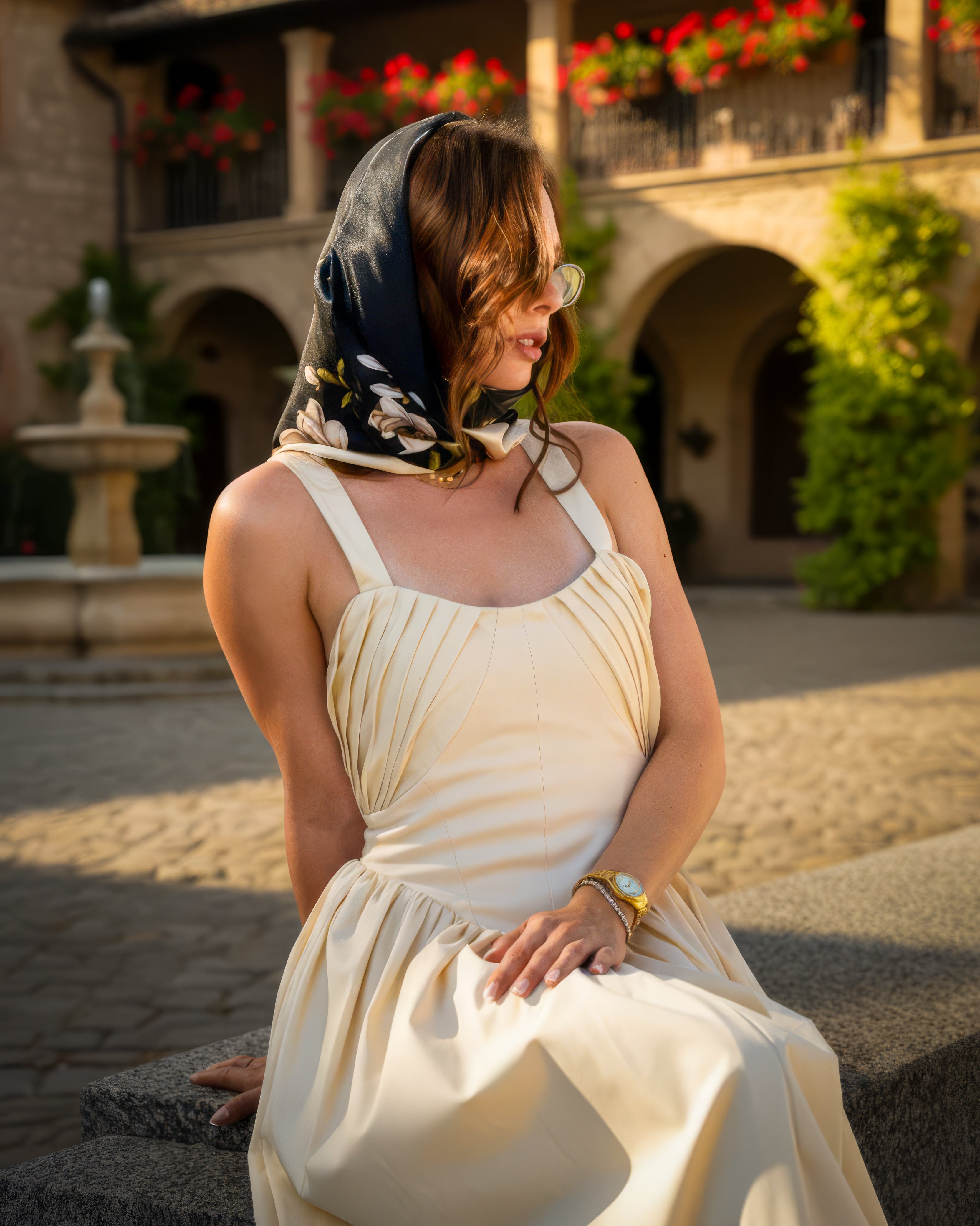 Noir Black Madison Scarf